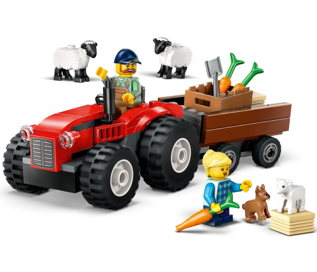 LEGO City 60461 Czerwony traktor z przyczepą i owcą - 1284267 - zdjęcie 3